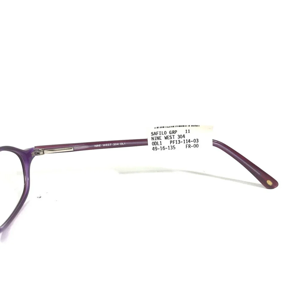 Nine West Petite Eyeglasses Frames 304 DL1 Purple Cat Eye Full Rim 49-16-135